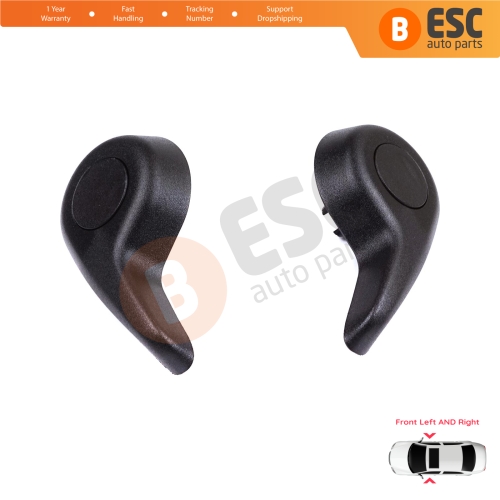 Front Manual Seat Recliner Adjuster Handle Set Black for Renault Megane MK4 B9A K9A Talisman LP KP 2015-On 874519982R 874016692R