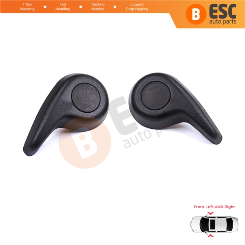 Front Manual Seat Recliner Adjuster Handle Set Black for Renault Megane MK4 B9A K9A Talisman LP KP 2015-On 874519982R 874016692R