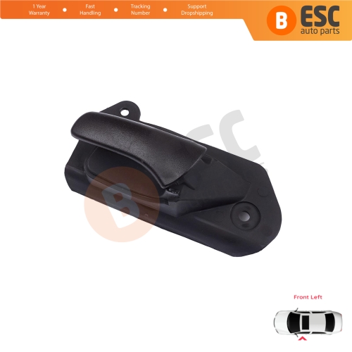 Front Left Interior Door Handle Opener Black for Vauxhall Opel Astra F MK3 T91 T92 1991-2001 90430129