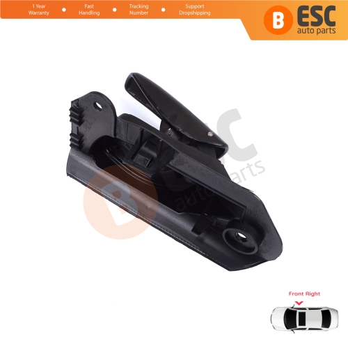 Front Right Interior Door Handle Opener Black for Vauxhall Opel Astra F MK3 T91 T92 1991-2001 90430130