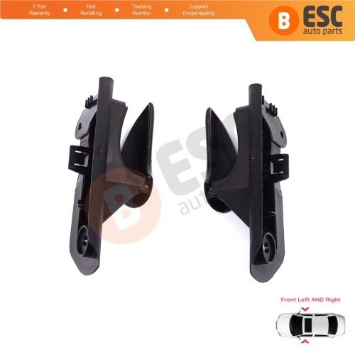 Front Interior Door Handle Opener Set Black for Vauxhall Opel Astra F MK3 T91 T92 1991-2001 90430129 90430130