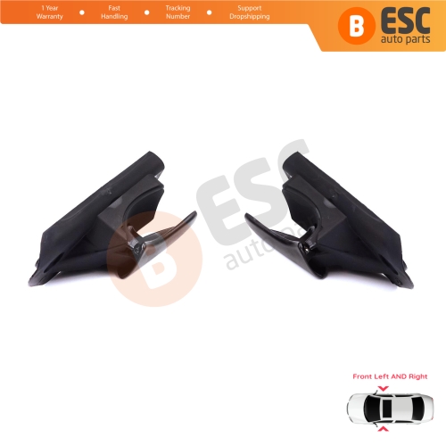 Front Interior Door Handle Opener Set Black for Vauxhall Opel Astra F MK3 T91 T92 1991-2001 90430129 90430130