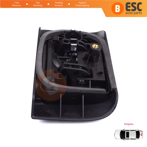 Tailgate Trunk Rear Exterior Door Opener Handle Black for Renault Kangoo Nissan Kubistar MK1 X76 FC KC 1997-2009 8200153668