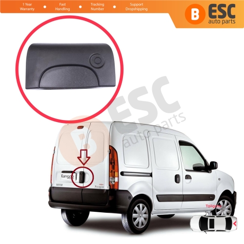 Tailgate Trunk Rear Exterior Door Opener Handle Black for Renault Kangoo Nissan Kubistar MK1 X76 FC KC 1997-2009 8200153668