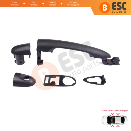 Front Rear Left or Right Exterior Door Handle for Renault Kangoo FW KW 2007-2021 Nissan NV250 Mercedes Citan W415 7701478188 