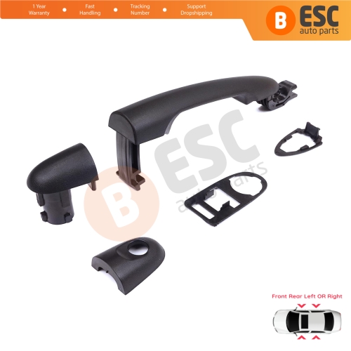 Front Rear Left or Right Exterior Door Handle for Renault Kangoo FW KW 2007-2021 Nissan NV250 Mercedes Citan W415 7701478188 