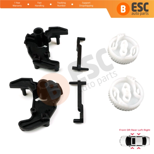 Door Lock Latch Gear Repair Kit 51217202143 for BMW 1 3 5 X5 X6 Z4 E90 E91 E92 E93 Left and Right