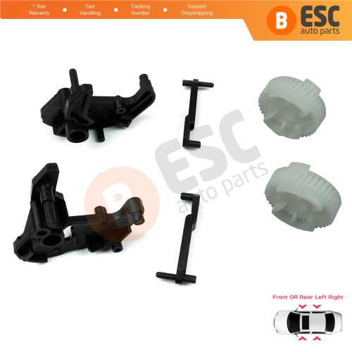 Door Lock Latch Gear Repair Kit 51217202143 for BMW 1 3 5 X5 X6 Z4 E90 E91 E92 E93 Left and Right