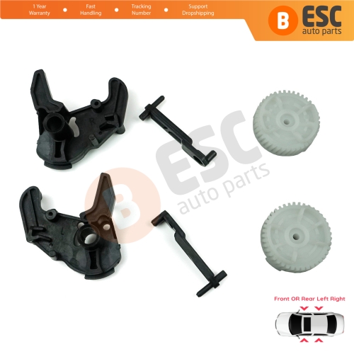 Door Lock Latch Gear Repair Kit 51217202143 for BMW 1 3 5 X5 X6 Z4 E90 E91 E92 E93 Left and Right