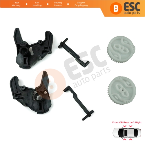 Door Lock Latch Gear Repair Kit 51217202143 for BMW 1 3 5 X5 X6 Z4 E90 E91 E92 E93 Left and Right