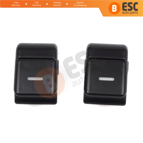 2 Pieces Window Switch Button Cover Cap YUD501570PVJ for Land Rover Range Rover Sport MK1 L320 2005-2009 Pre Facelift