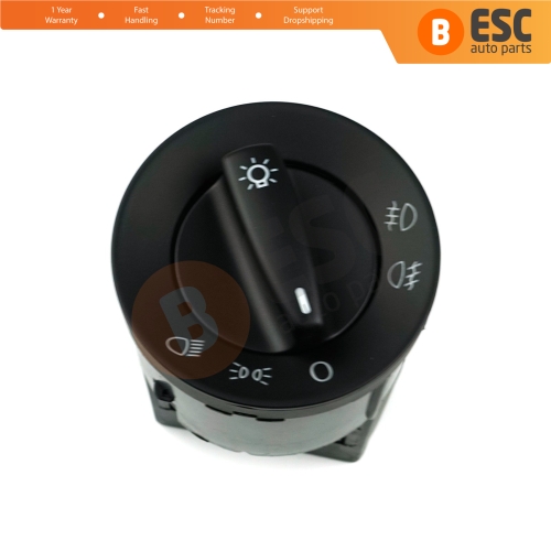 Headlight Control Switch Knob For VW Seat Skoda 1C0 941 531A