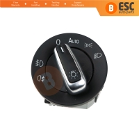 Headlight Fog Light Switch Control Turn Knob With Auto 10 Pin For VW Models Alhambra 3C8941431A