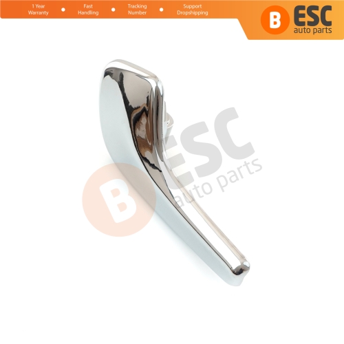 Aluminum Plated Plastic Interior Door Handle 13297813 Front or Rear Left for Vauxhall Opel Corsa D