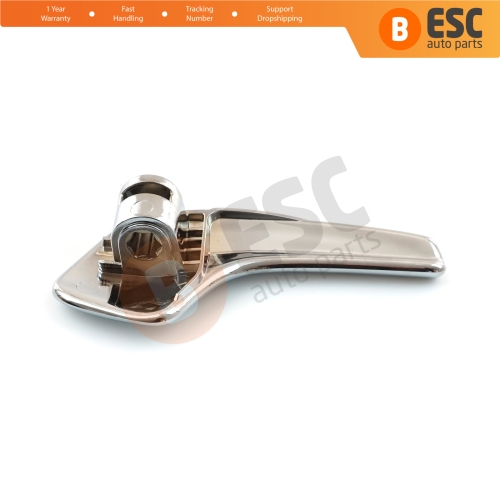 Aluminum Plated Plastic Interior Door Handle 13297813 Front or Rear Left for Vauxhall Opel Corsa D