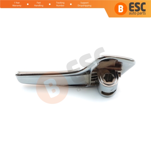 Aluminum Plated Plastic Interior Door Handle 13297813 Front or Rear Left for Vauxhall Opel Corsa D