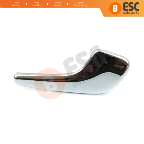 Aluminum Plated Plastic Stainless Interior Door Handle 13297814 Front or Rear Right for Opel Corsa D