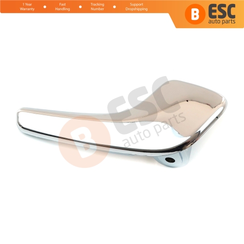 Aluminum Plated Plastic Stainless Interior Door Handle 13297814 Front or Rear Right for Opel Corsa D