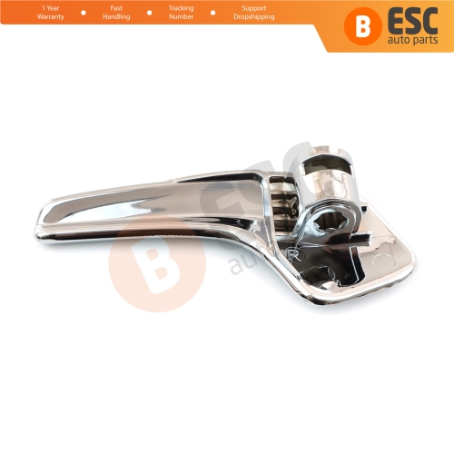 Aluminum Plated Plastic Stainless Interior Door Handle 13297814 Front or Rear Right for Opel Corsa D