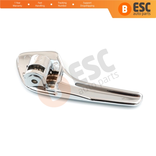 Aluminum Plated Plastic Stainless Interior Door Handle 13297814 Front or Rear Right for Opel Corsa D