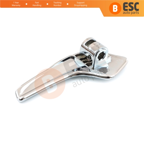 Aluminum Plated Plastic Stainless Interior Door Handle 13297814 Front or Rear Right for Opel Corsa D