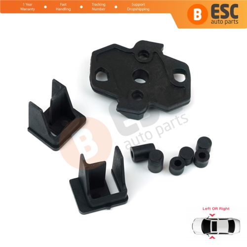 Side Sliding Window Glass Latch Cover Set 7H0847781B for VW Transporter T5 Multivan Caravelle