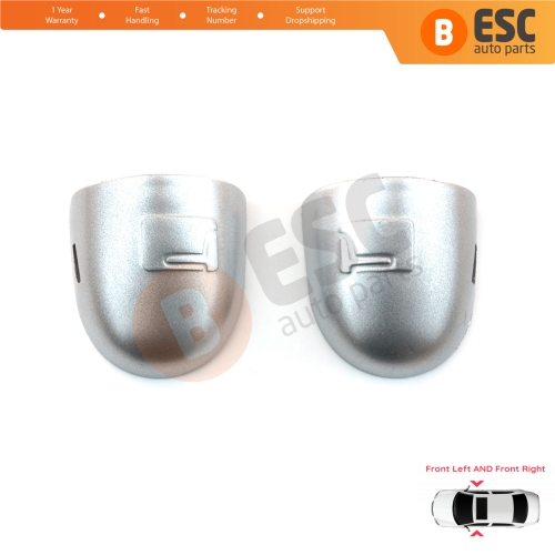 Left Right Door Handle Key Lock Cover Cap Silver Color for Renault Megane Scenic Laguna 2 Primera P12 Espace 4 Vel Satis Clio 3 Modus Koleos