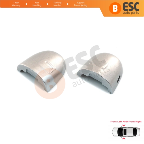 Left Right Door Handle Key Lock Cover Cap Silver Color for Renault Megane Scenic Laguna 2 Primera P12 Espace 4 Vel Satis Clio 3 Modus Koleos