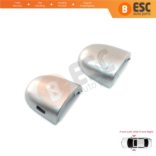 Left Right Door Handle Key Lock Cover Cap Silver Color for Renault Megane Scenic Laguna 2 Primera P12 Espace 4 Vel Satis Clio 3 Modus Koleos