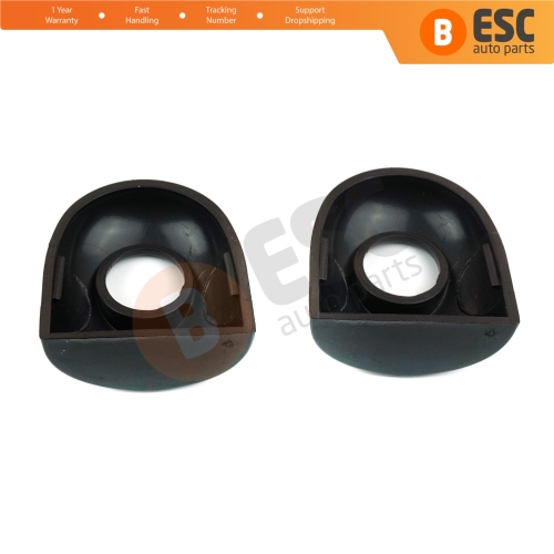 Left and Right Door Handle Key Lock Cover Cap With Hole Black for Renault Megane Scenic Laguna 2 3 Primera P12 Espace 4 Clio 3 4 Fluence Captur 1 8200361250