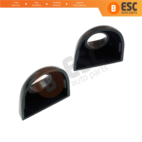 Left and Right Door Handle Key Lock Cover Cap With Hole Black for Renault Megane Scenic Laguna 2 3 Primera P12 Espace 4 Clio 3 4 Fluence Captur 1 8200361250