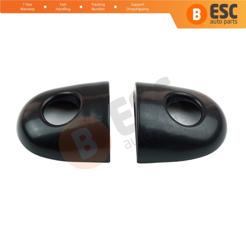 Left and Right Door Handle Key Lock Cover Cap With Hole Black for Renault Megane Scenic Laguna 2 3 Primera P12 Espace 4 Clio 3 4 Fluence Captur 1 8200361250