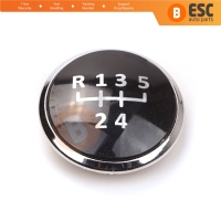 5-Speed Gear Knob Emblem Cap Replacement Decal Trim Badge for VW Audi Seat