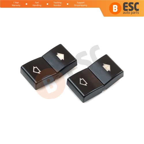 2 Pieces Window Switch Button Cap Cover 61316904309 61318368974 for BMW E39 E38