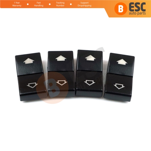 4 Pieces Window Switch Button Cap Cover 61316904309 61318368974 for BMW E39 E38