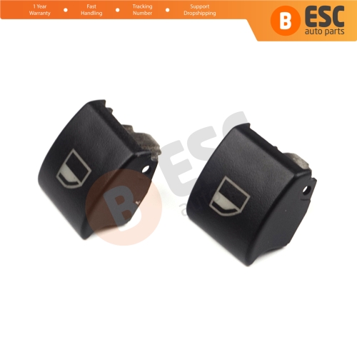 2 Pieces Window Switch Button Cap Cover 61316902175 for BMW 3 E46 E90 X5 X3