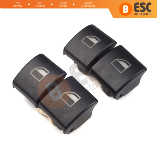 4 Pieces Window Switch Button Cap Cover 61316902175 for BMW 3 E46 E90 X5 X3