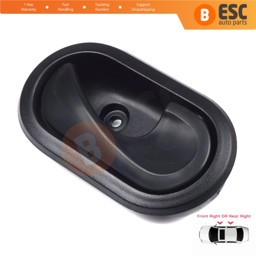 Interior Door Handle Black For Dacia Front OR Rear Right Doors 8200733848