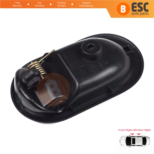 Interior Door Handle Black For Dacia Front OR Rear Right Doors 8200733848