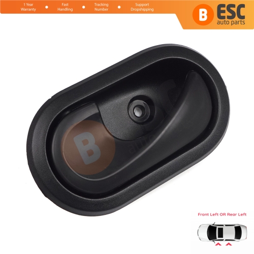 Interior Door Handle Black For Dacia Front OR Rear Left Doors