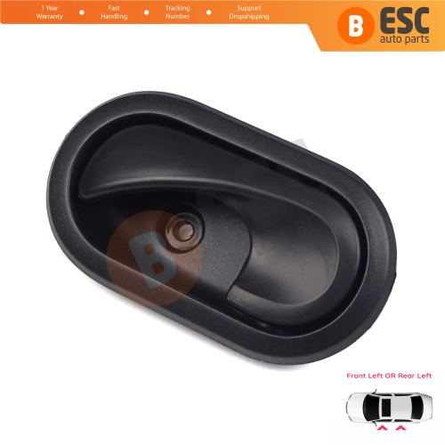 Interior Door Handle Black For Dacia Front OR Rear Left Doors