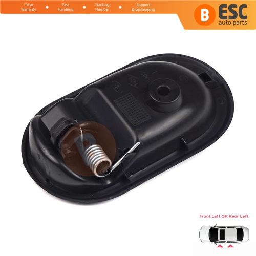 Interior Door Handle Black For Dacia Front OR Rear Left Doors