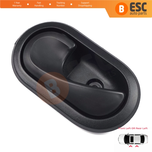 Interior Door Handle Black For Dacia Front OR Rear Left Doors