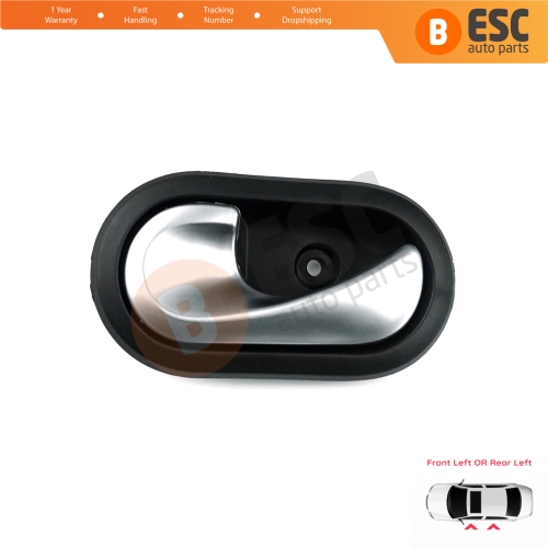 Interior Door Handle Chrome Color 8200735219 Left Door For Dacia Dokker Lodgy Duster Sandero Logan