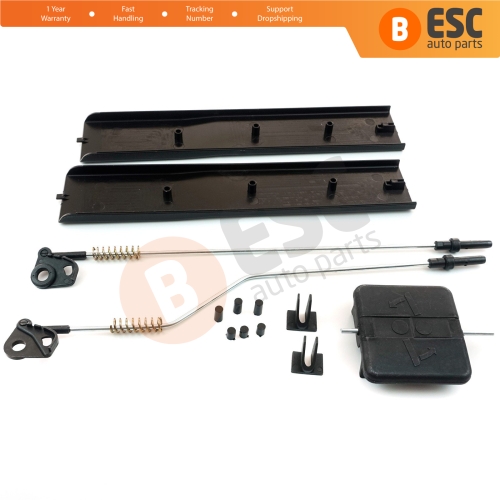 Side Sliding Window Glass Latch Cover Repair Set 2E1847733 for Mercedes Sprinter VW Crafter