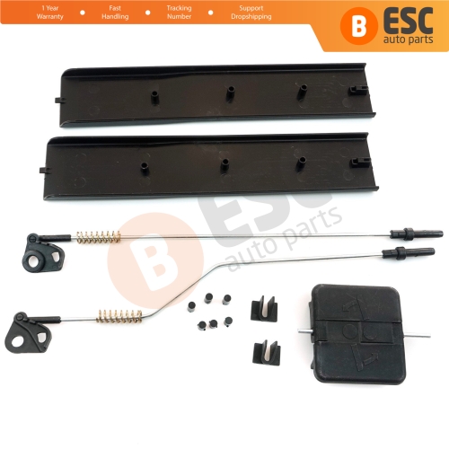 Side Sliding Window Glass Latch Cover Repair Set 2E1847733 for Mercedes Sprinter VW Crafter