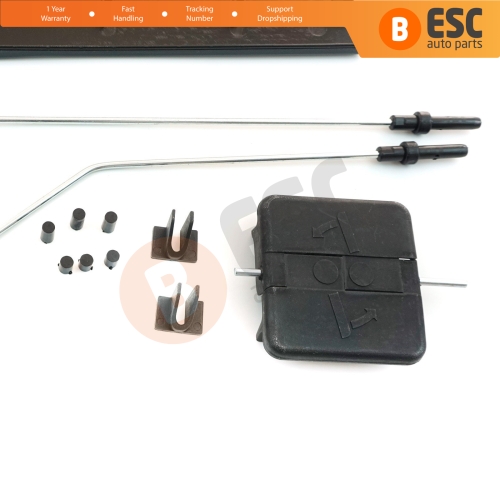 Side Sliding Window Glass Latch Cover Repair Set 2E1847733 for Mercedes Sprinter VW Crafter