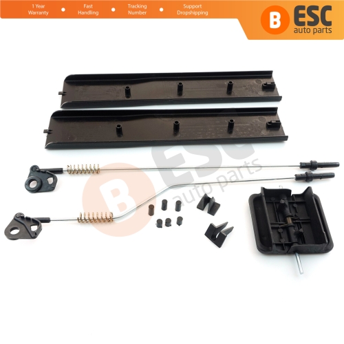 Side Sliding Window Glass Latch Cover Repair Set 2E1847733 for Mercedes Sprinter VW Crafter