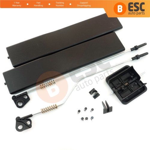 Side Sliding Window Glass Latch Cover Repair Set 2E1847733 for Mercedes Sprinter VW Crafter