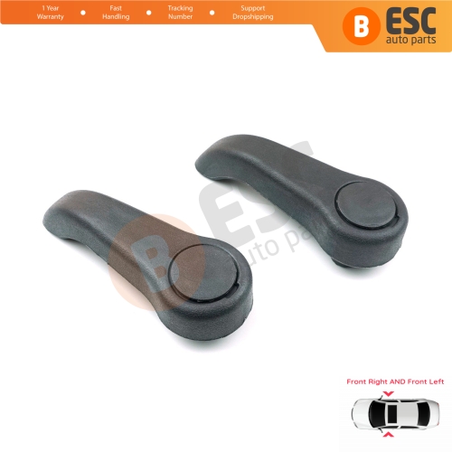 2 Pieces Seat Handle Adjustment Grip Lever 7701209658 Front for Renault Clio MK2 Twingo MK1